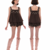 BROWN BABYDOLL TOP