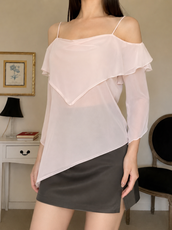 IMG_2654 (2) Ruffle pink top