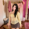 IMG_2709 Ruffle yellow top